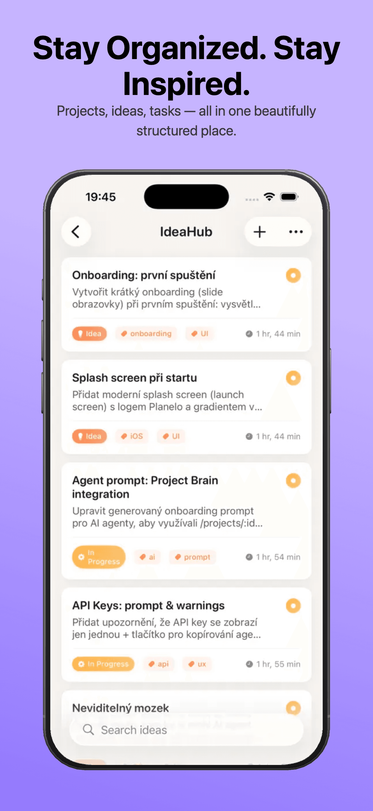 Planelo: Idea & Project Hub screenshot 2