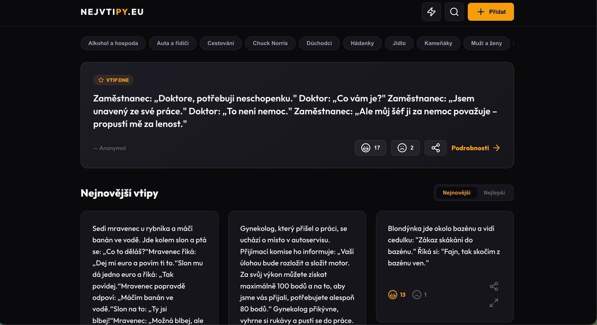 Nejvtipy.eu screenshot 2