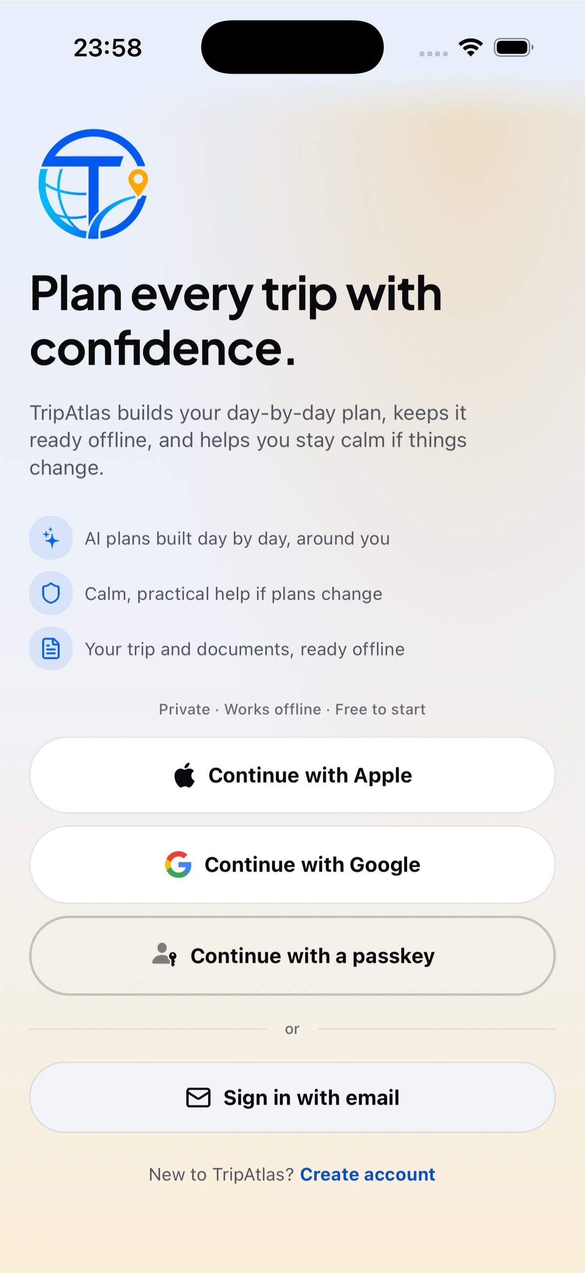 TripAtlas  screenshot 1