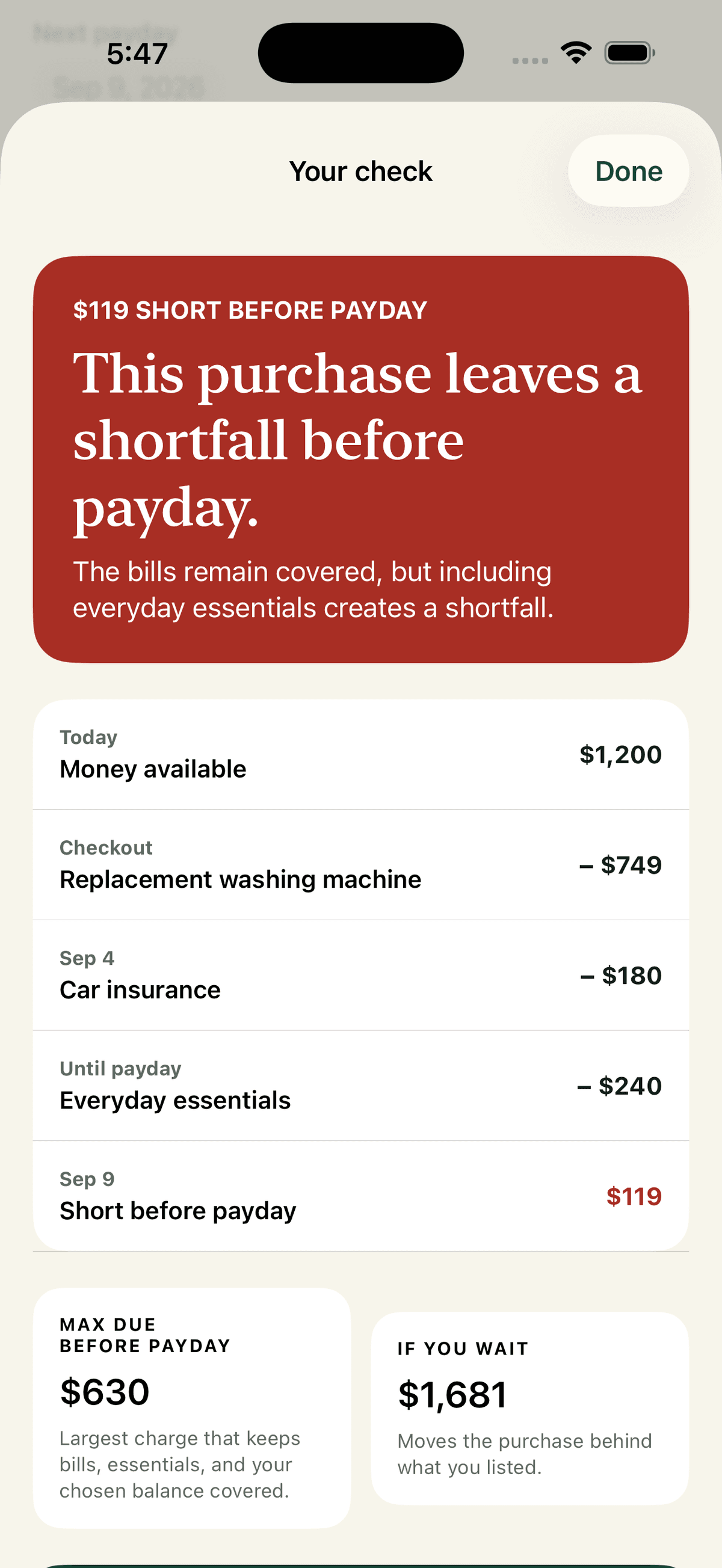 Burden: Purchase Check screenshot 3